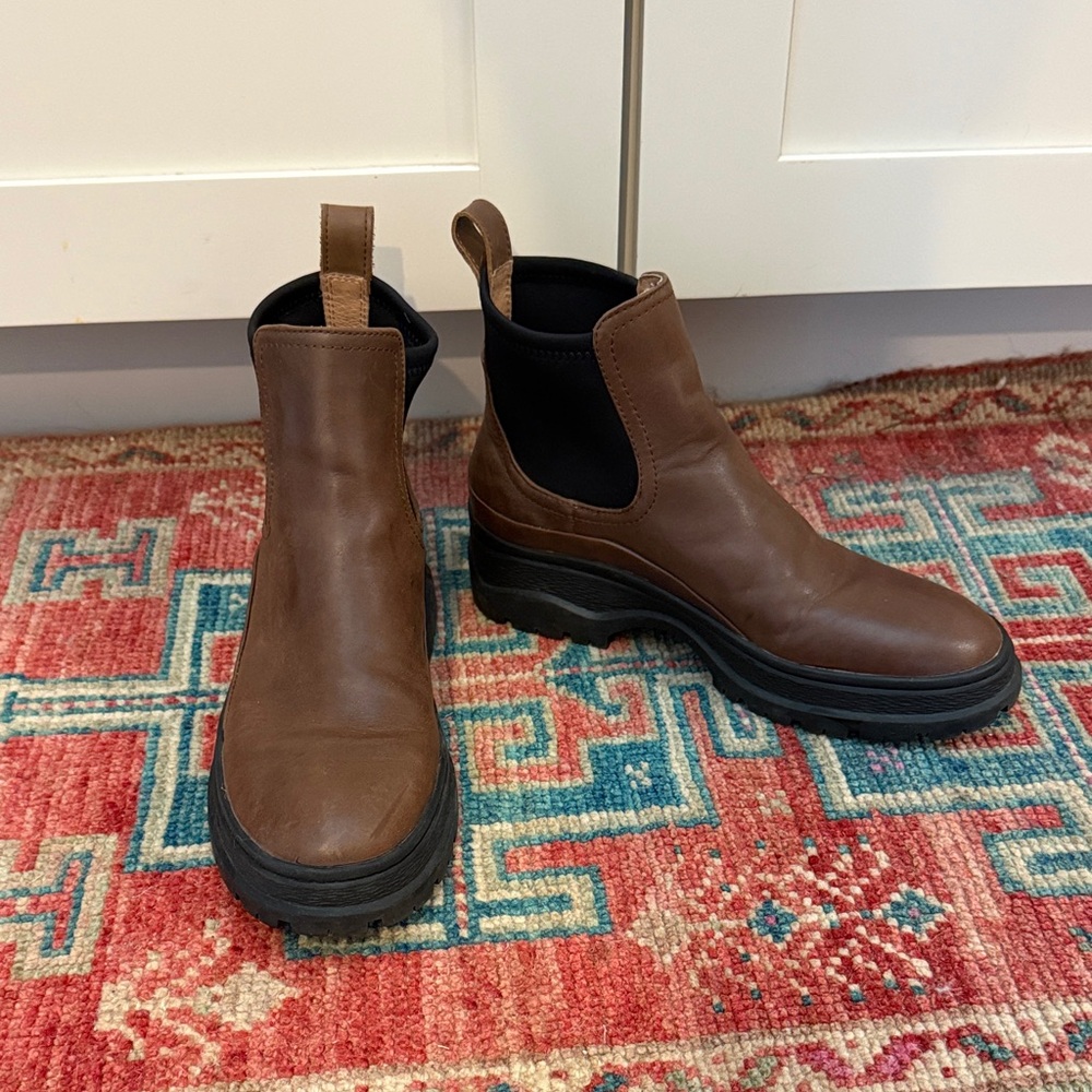 Madewell Brown Leather Ankle Boots